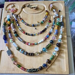 Colorful Beaded Necklace Set